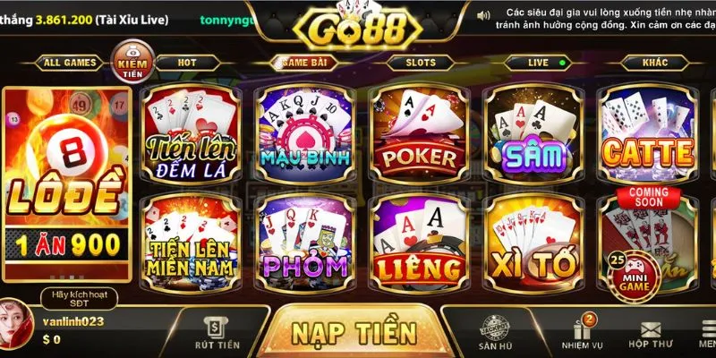 Top 10 game bài Go88 hấp dẫn nhất cho người chơi